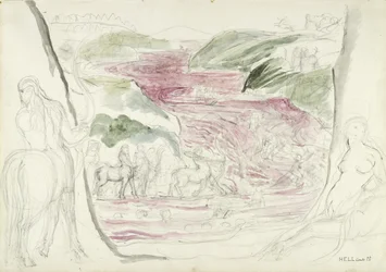 Illustration to the Divine Comedy by Dante Alighieri, 1824-27